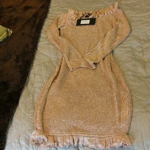 Rose Gold Mini Dress by I-X London